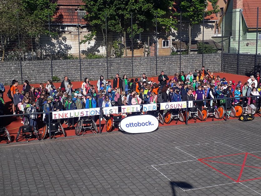 Gelebte Inklusion beim Sportfest der THEPRA-Schulen in Bad Langensalza (Foto: Markus Fromm)