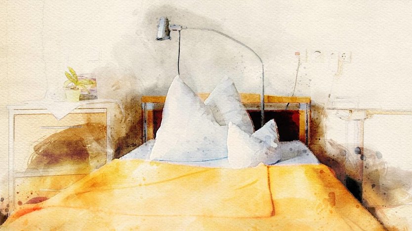 Zimmer im Hospiz Haus Geborgenheit (Foto: M.Kaaden)