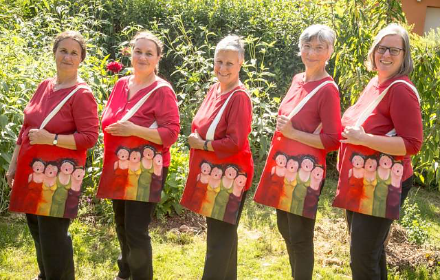 Das Nordh&auml;user Quintett: Ricarda Knab, Viola Kremzow, Elisabeth Krieger, Claudia Szkaley, Roswitha Spangenberg (Foto: privat)