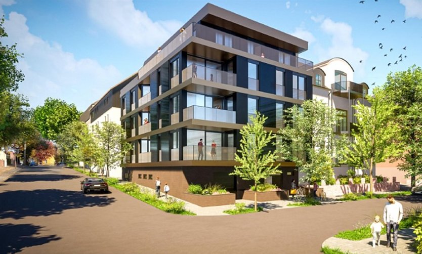 So soll der Neubau am Ende aussehen (Foto: Modell WBG)