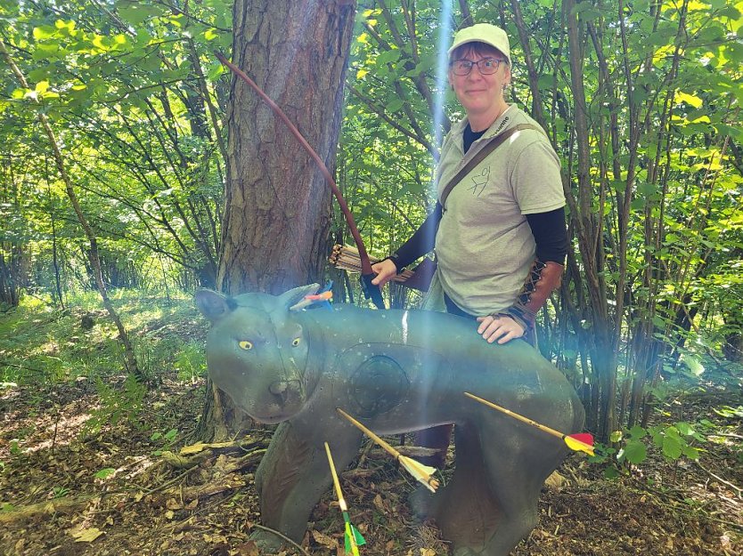 Susanne Walther war bei der European 3D Archery Championschip  in der Slowakei  (Foto: Katinka Kovacz)