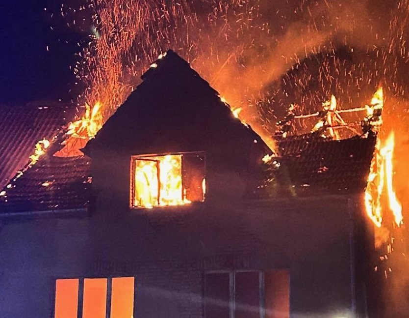 Brand in Ellrich (Foto: Feuerwehr)