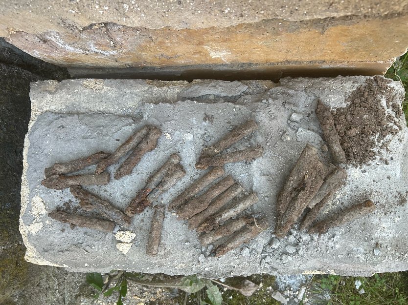 Munitionsfund bei Udersleben (Foto: LPI)