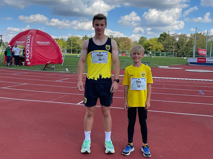 Timon und Timo vertraten die Nordhäuser Farben (Foto: K.Rotter) Timon und Timo vertraten die Nordhäuser Farben (Foto: K.Rotter)