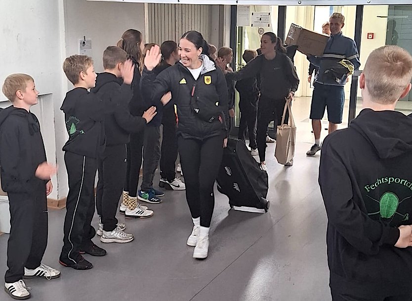 Begr&uuml;&szlig;ung in Nordhausen (Foto: Susanne Nikoleizig)