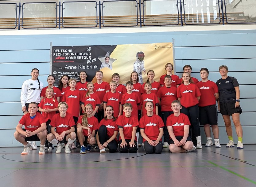 Gruppenfoto mit Anne Kleibrink (Foto: Susanne Nikoleizig)