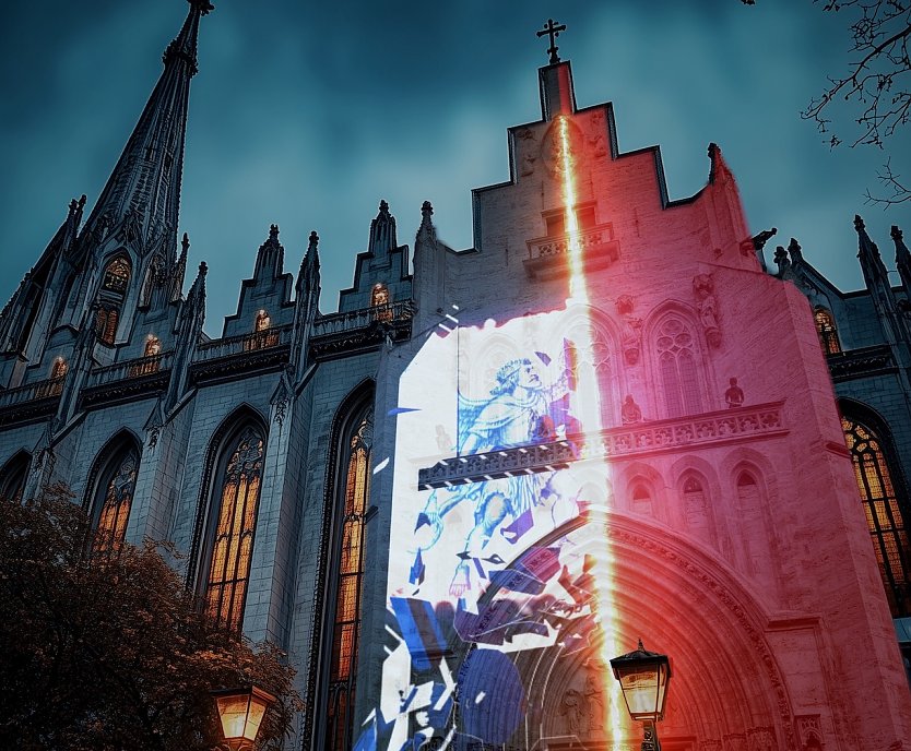 Freiheitsleuchten in Mühlhausen (Foto: © Jens Standke) Freiheitsleuchten in Mühlhausen (Foto: © Jens Standke)