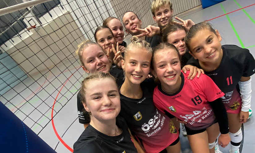 Die j&uuml;ngsten am Netz: der U16 Kader des SVC soll in der Kreisoberliga Erfahrung sammeln (Foto: SVC)