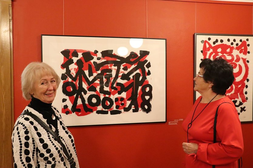 Im Kunsthaus gibt es zur Zeit viel Rot zu sehen (Foto: Stadt Nordhausen)