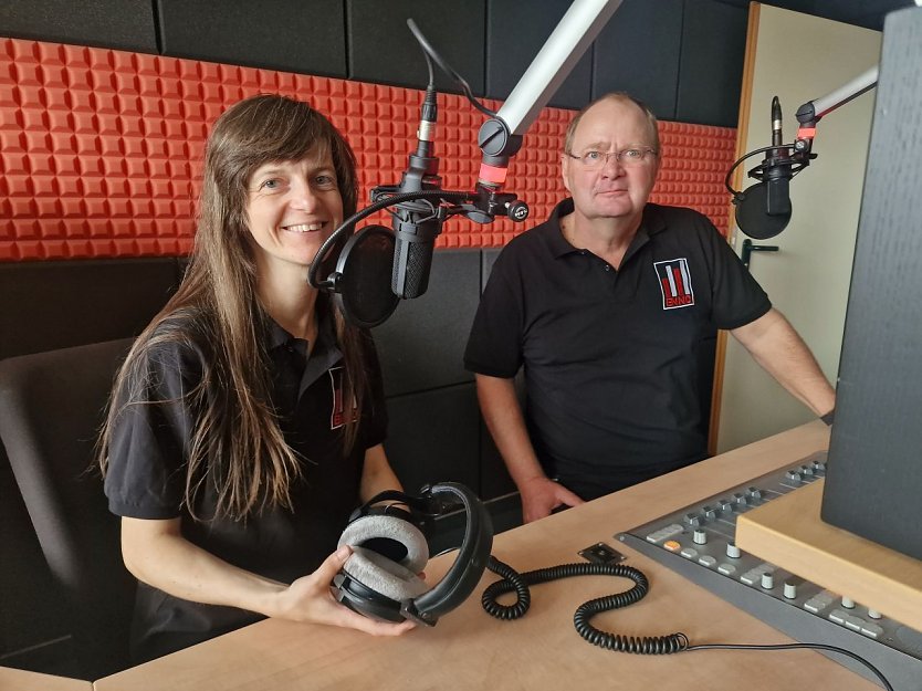 Die Zwei vom Sender - Auguste Sandner und Peter Jentsch (Foto: agl) Die Zwei vom Sender - Auguste Sandner und Peter Jentsch (Foto: agl)