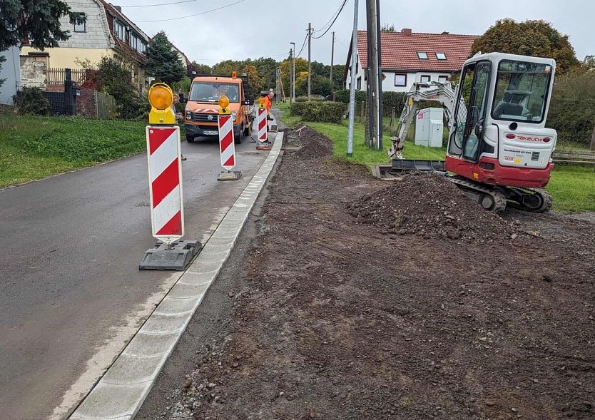 Baustelle in Steigerthal "Zu den Glockensteinen" (Foto: Stadtverwaltung Nordhausen)