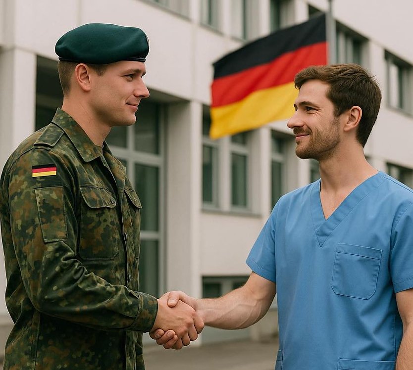 Zur Wehrpflicht geh&ouml;rt auch wieder ein Zivildienst, meint B&uuml;rgermeister Mattias Reinz (Foto: KI-generiert von Matthias Reinz)