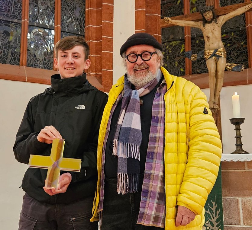 Oskar Mager und Ludger Hinse (Foto: Regina Englert/Kirchenkreis Südharz) Oskar Mager und Ludger Hinse (Foto: Regina Englert/Kirchenkreis Südharz)