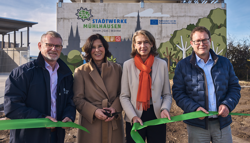 Einweihung des Biomasseheizwerks  (Foto: Stadtwerke M&uuml;hlhausen)