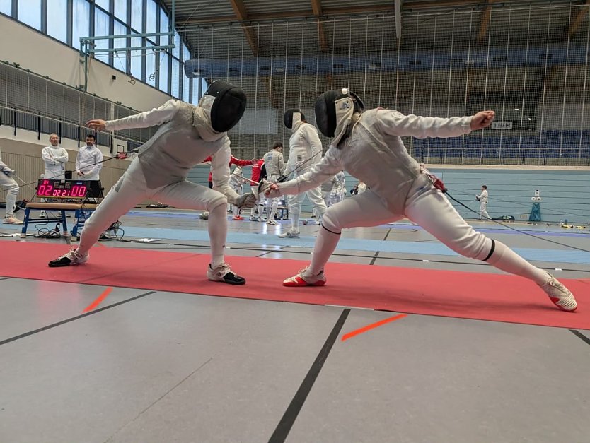 Duell mit dem Florett (Foto: Susanne Nikoleizig)