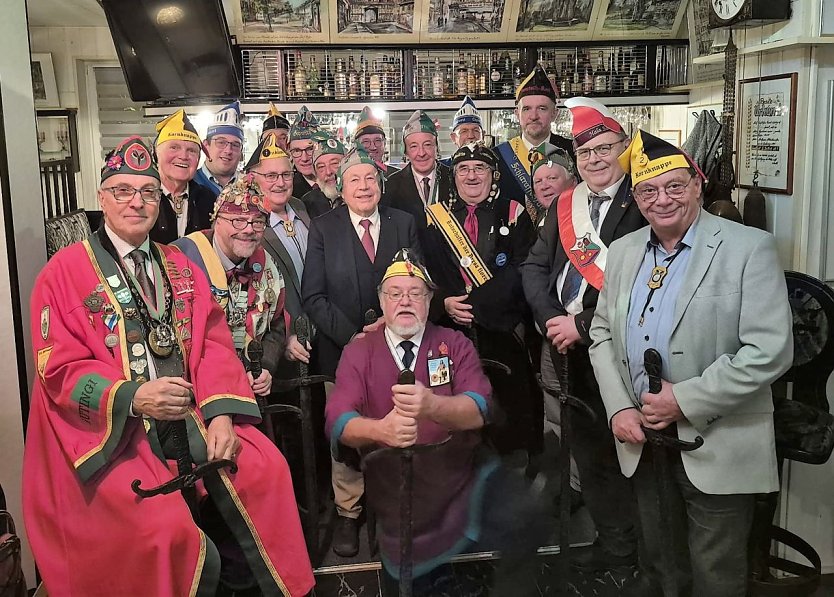 Die Schlaraffen im Feldlager (Foto: Schlaraffia Nordhusa)