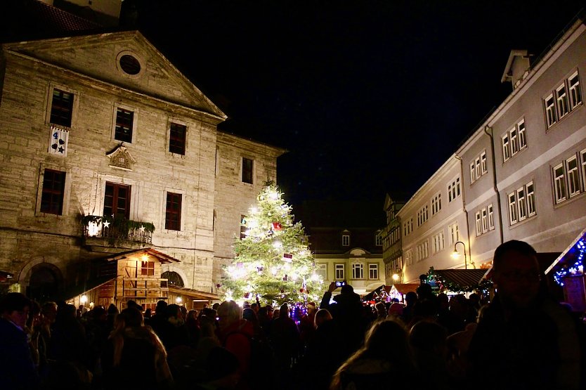 Bad Langensalza weihnachtlich geschm&uuml;ckt (Foto: Eva Maria Wiegand)
