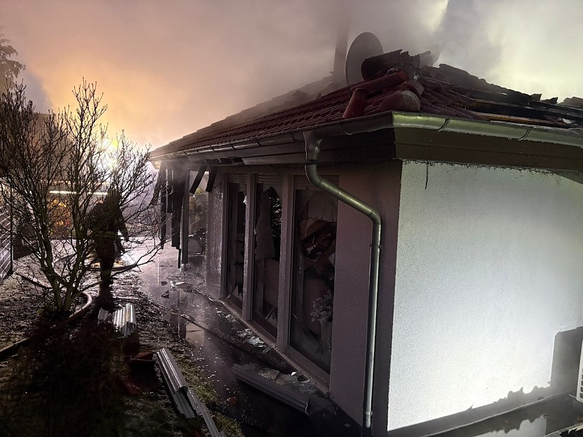 Hausbrand  in Sondershausen (Foto: Feuerwehr/ Silvio Dietzel)