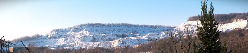 Der Kohnstein im Licht der Wintersonne (Foto: Tim Sch&auml;fer)