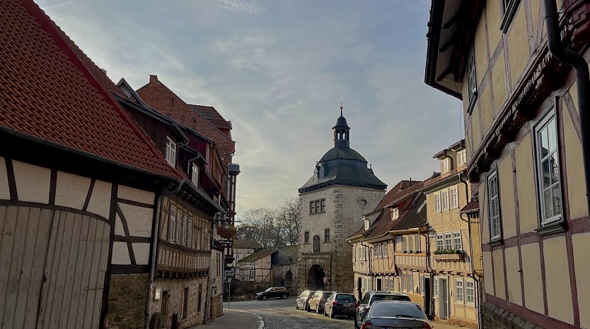 Altstadtstraße in Mühlhausen (Foto: Eva Maria Wiegand) Altstadtstraße in Mühlhausen (Foto: Eva Maria Wiegand)