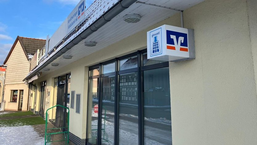 Die Filiale der Volksbank in Niedersachswerfen schlie&szlig;t zum 31. M&auml;rz dieses Jahres.  (Foto: ssc)