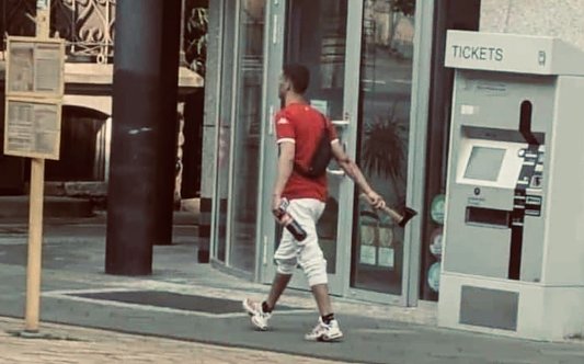 Mann mit Axt in der Bahnhofstra&szlig;e, Archivbild (Foto: privat, nnz-Archiv)