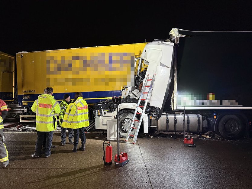 Ein Lkw-Unfall ereignete sich auf der A38. (Foto: Silvio Dietzel)