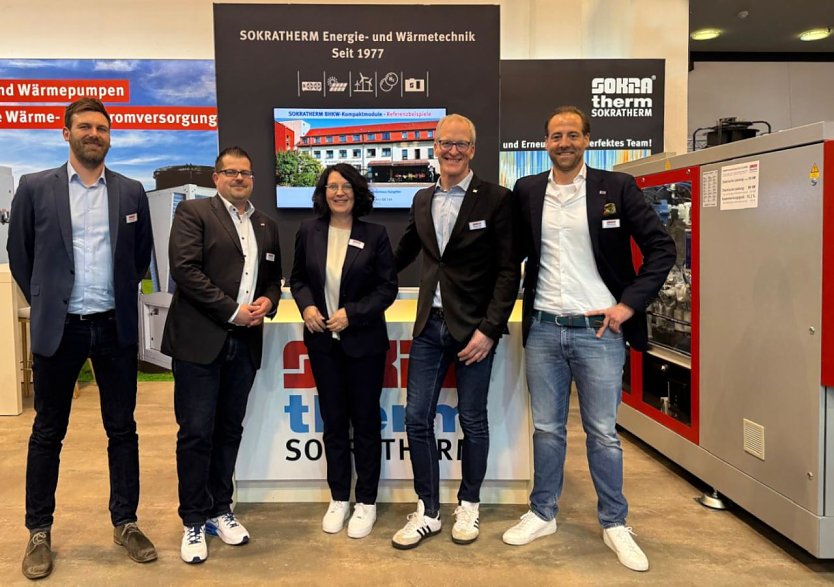 Das Messeteam von Sokratherm. (Foto: Wilhelm Meinhold)