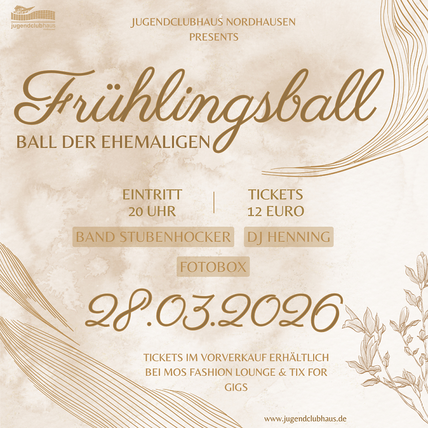 Logo Frühlingsball 2026 (Foto: Jugendclubhaus) Logo Frühlingsball 2026 (Foto: Jugendclubhaus)